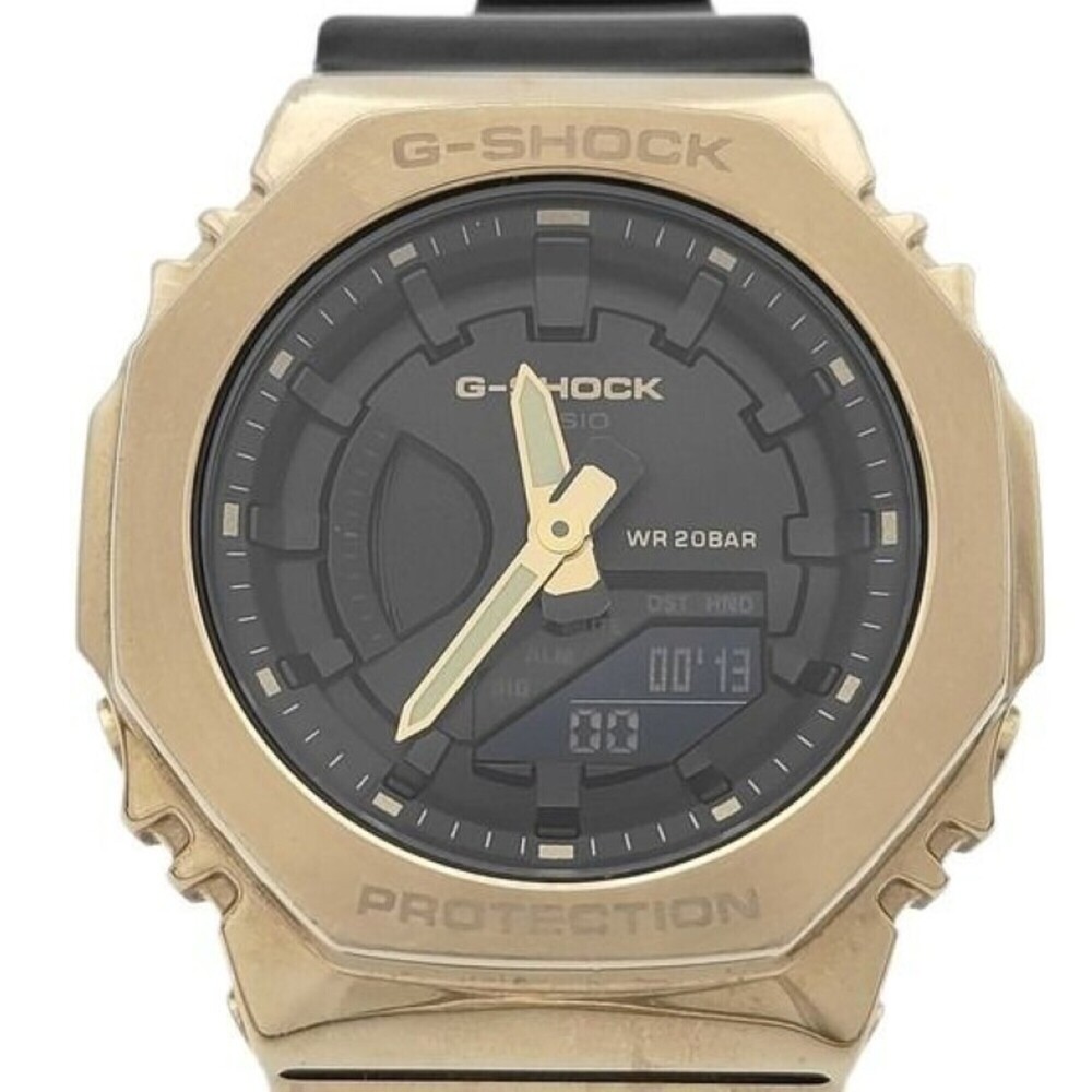 CASIO G-SHOCK ANALOG-DIGITAL WOMEN GM-S2100GB-1AJF Black Gold Resin/Stainless...